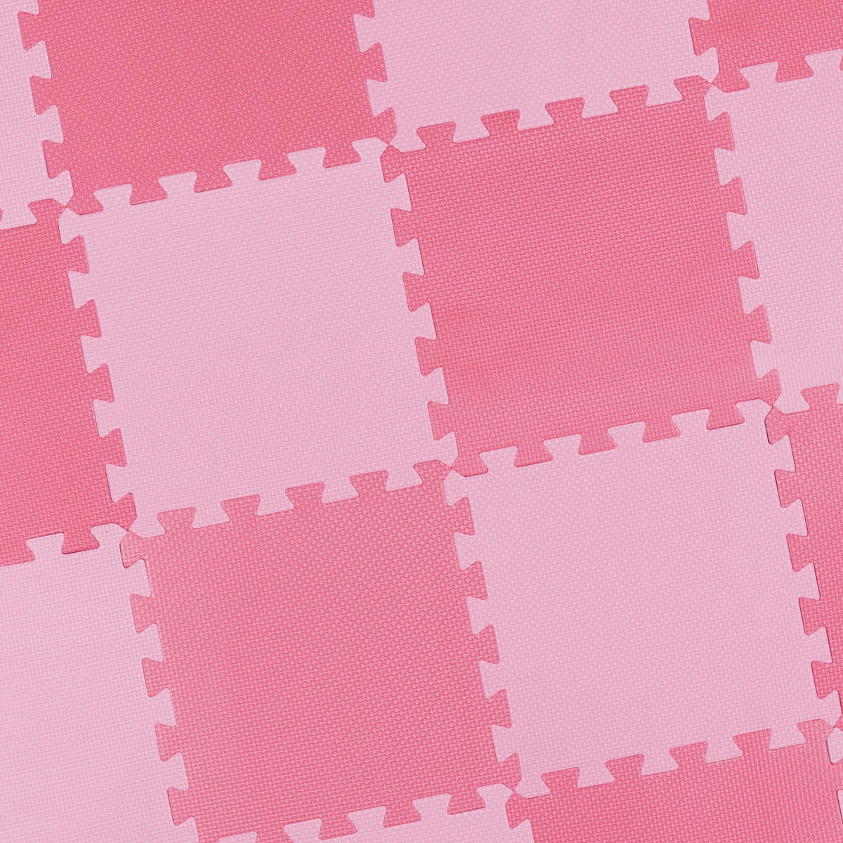 25-TLG.PUZZLEMATTE - Rosa, Kunststoff (31.5/31.5cm) - Relaxdays