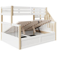 ETAGENBETT Holzbett 90x200+140x200 Weiß/Natur - Naturfarben, Holz (90/200cm) - ComfortXL