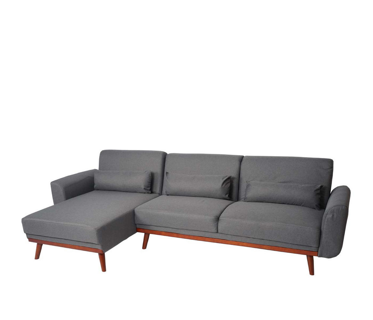 SOFA Grau - Grau, Textil (280/139cm) - MCW