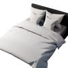 BETTWÄSCHE Set 5-tlg. Baumwollsatin - Weiß, Textil (160/200cm) - Mr Mattress