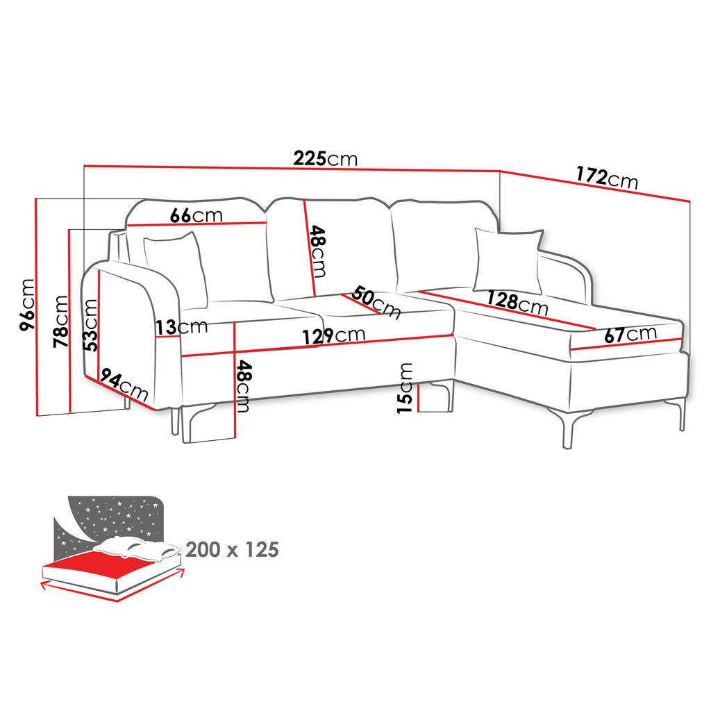 Thumbnail - Mirjan24 Ecksofa, Natur, Textil, 5-Sitzer, L-Form,L-Form, 225x172 cm, Wohnzimmer, Sofas & Couches, Wohnlandschaften, Eck...