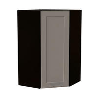 HÄNGESCHRANK Oslo W4/10/60 Schwarz / Kaschmir Matt 60 / 60 / 96cm - Kaschmir/Schwarz, Holz/Holzwerkstoff (60/96/60cm) - Feldmann-Wohnen