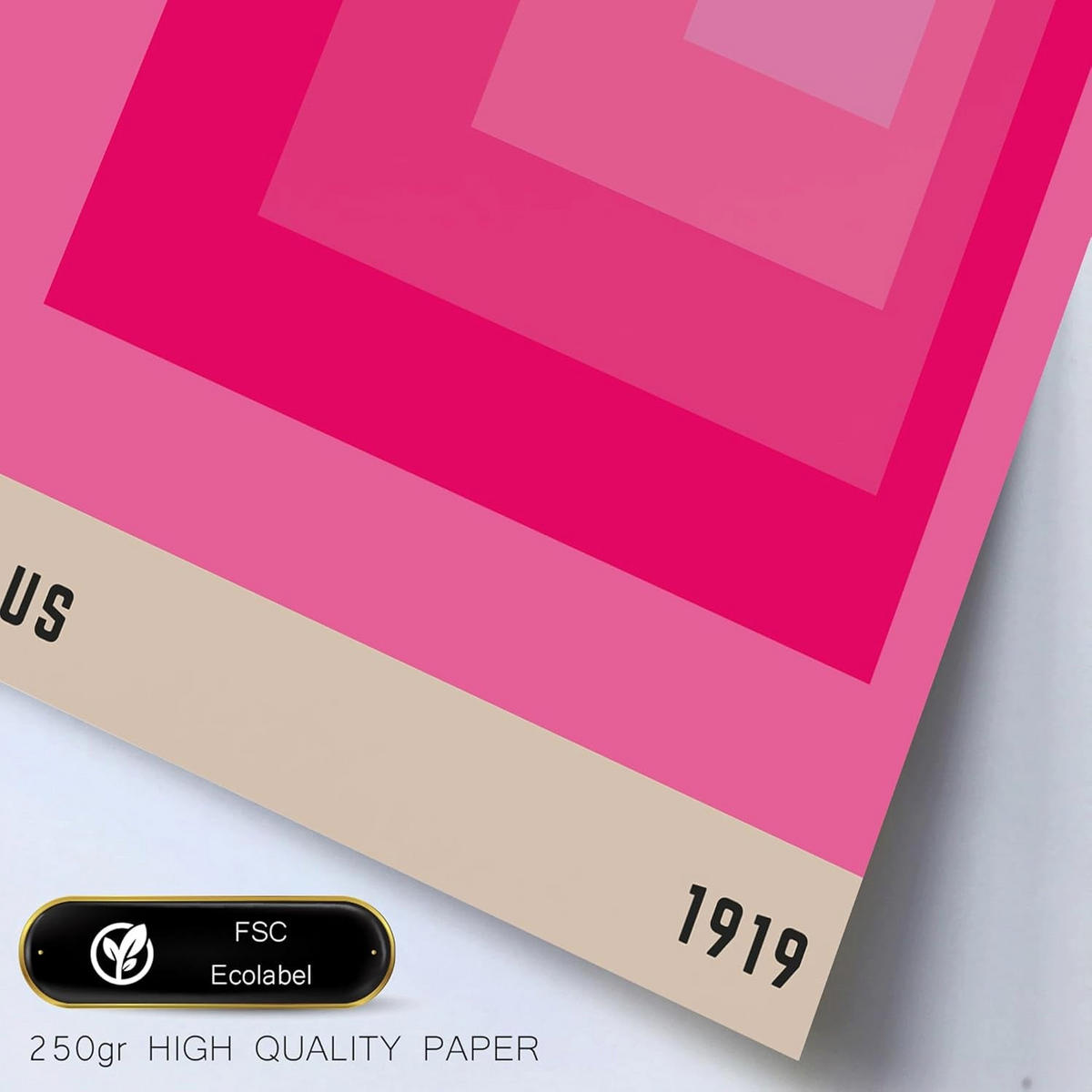 POSTER Set Mit 6 Bauhaus Geometrische Größe A3 und A4 Rahmenlos - Klar, Papier (29.7/1/42cm) - Nacnic