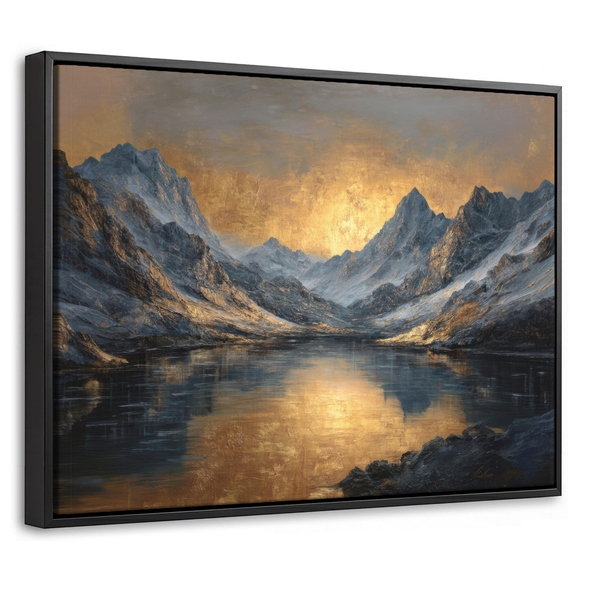 MuchoWow Leinwand Gold 40x30 cm