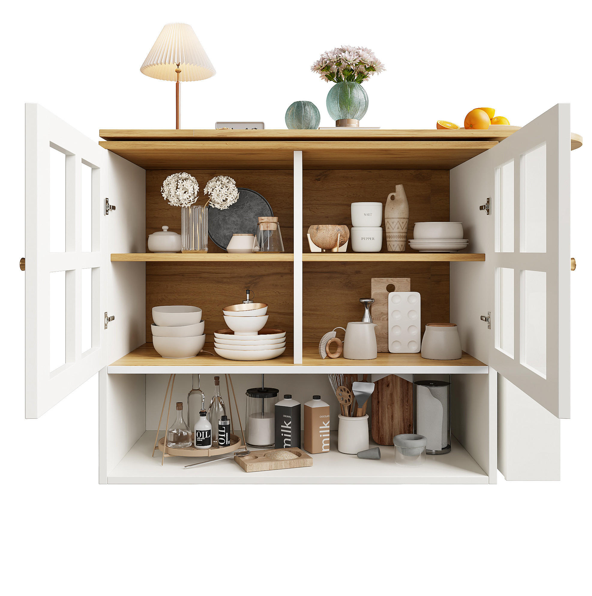 STEHTISCH drehbar ausziehbar 204 cm Weiß MDF - Weiß, Holz (39/102.5/138cm) - Beauniv