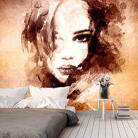 VLIESTAPETE Beige 350/245 cm - Beige/Orange, Textil (350/1cm) - KUNSTLOFT