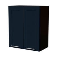 HÄNGESCHRANK Oslo W3/60 Schwarz / Indigo Matt 60 / 32,5 / 72cm - Schwarz/Dunkelblau, Holz/Holzwerkstoff (60/72/32.5cm) - Feldmann-Wohnen