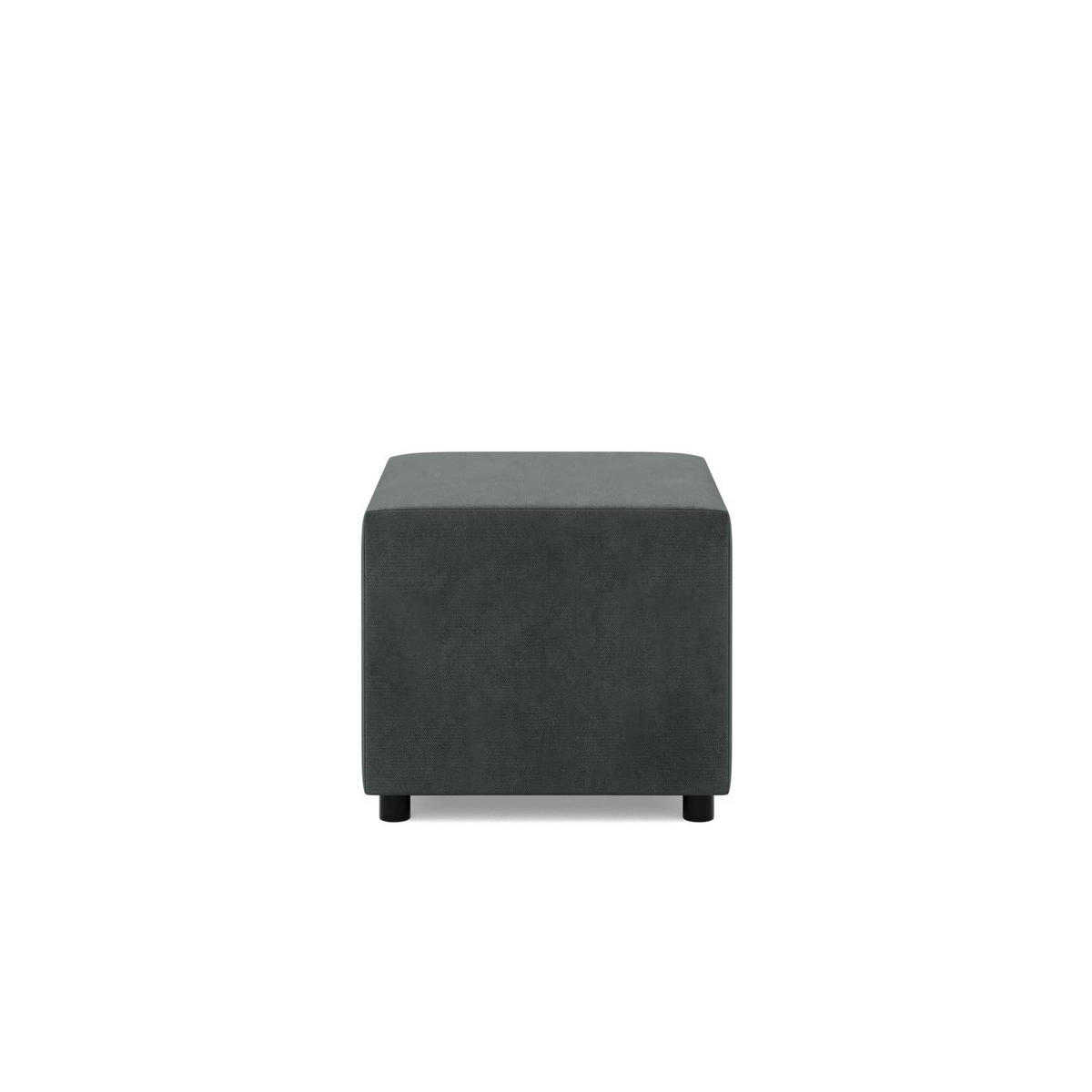 SITZPOUF 50 X 50 NEO, Dunkelgrau - Grau, Textil (51/40/51cm)