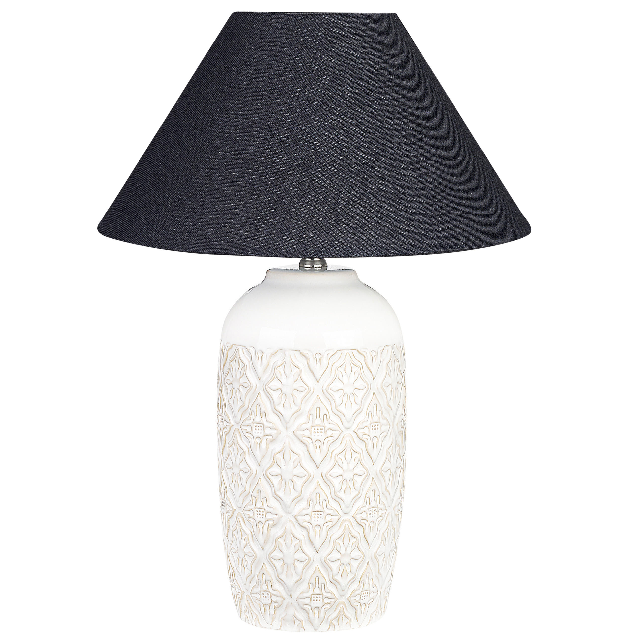 TISCHLAMPE Telire 40/40/56 cm - Beige, Keramik (40/40/56cm) - Beliani