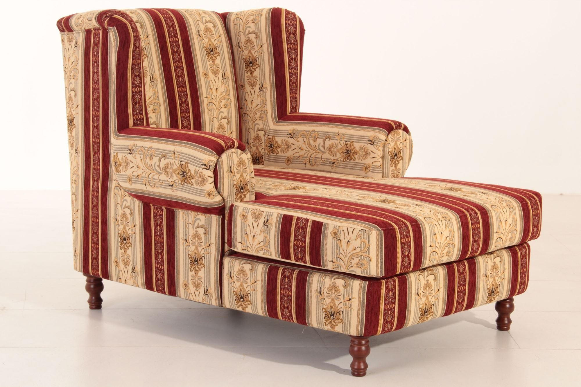 SESSEL XXL Karley Bezug Chenille Buche nussbaum dunkel / rot - Rot, Kunststoff (149/103/103cm) - 58aufmkessel