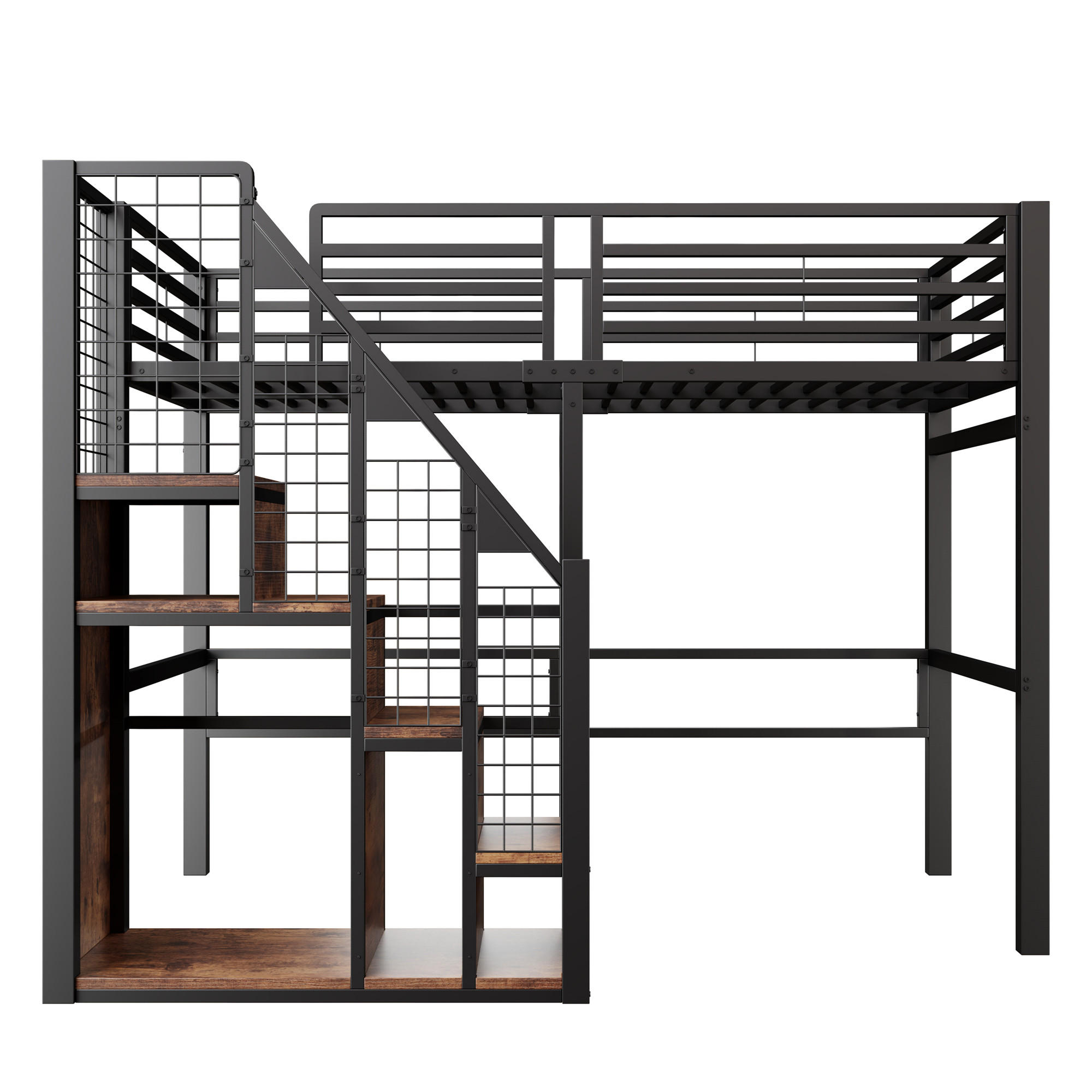 HOCHBETT Eisen 90/200 cm Schwarz - Schwarz, Metall - Raumix