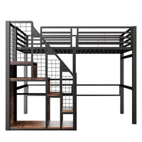 HOCHBETT Eisen 90/200 cm Schwarz - Schwarz, Metall - Raumix