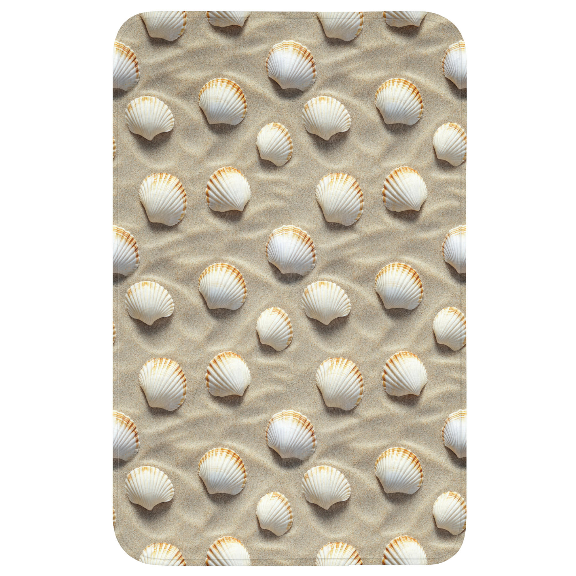 WC PŘEDLOŽKA Mušle - Písek - Námořní 50x80 cm - písková barva, textil/plast (50/1cm) - OnlyWow