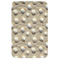 WC PŘEDLOŽKA Mušle - Písek - Námořní 50x80 cm - písková barva, textil/plast (50/1cm) - OnlyWow