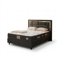 BOXBETT LEO Bett mit Matratze 180x200 - Grau, Holz (180/200cm)