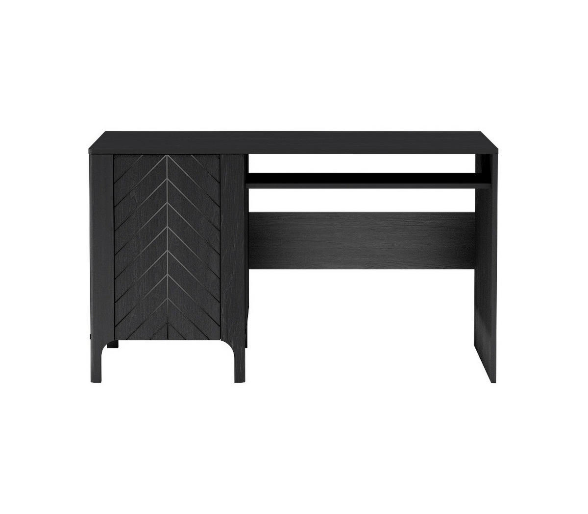 SCHREIBTISCH Malumi MM-9 Schwarz Paintflow - Schwarz, Holzwerkstoff (60/135/77.5cm)