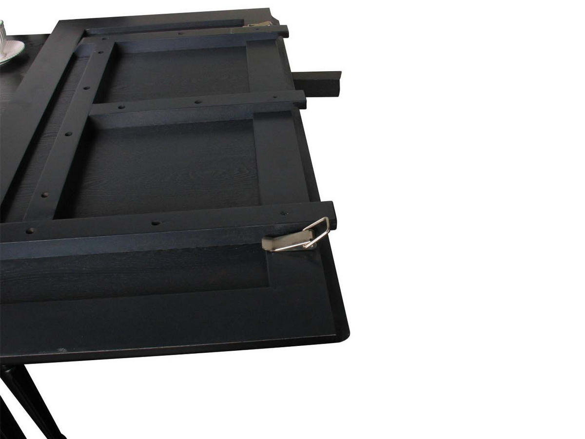 TISCHGRUPPE Schwarz - Schwarz, Holzwerkstoff (180/75/100cm) - ebuy24