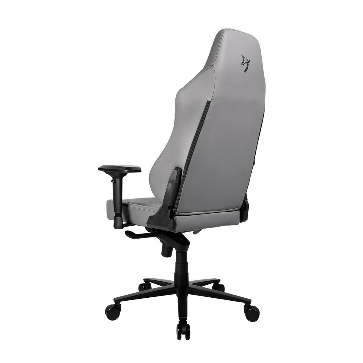 GAMINGSTUHL Primo Premium Leder Anthrazit - Anthrazit/Schwarz, Leder/Metall (74/135/52cm) - Arozzi