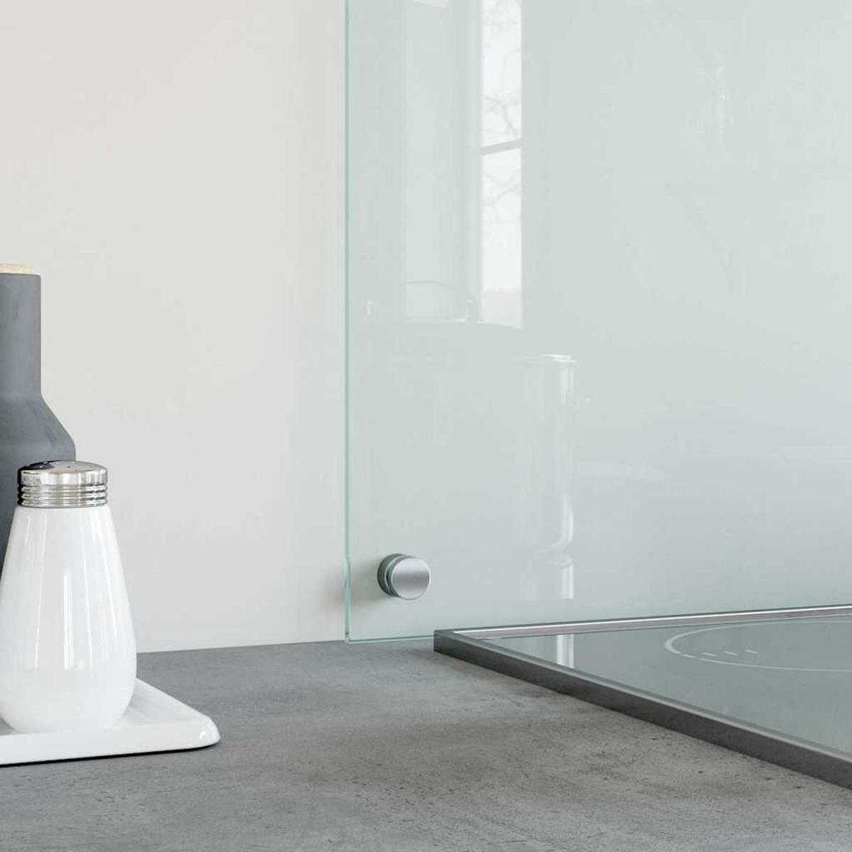 KÜCHENRÜCKWAND Glas 70x60 cm Transparent Wand-Spritzschutz - Transparent, Glas (70/60/0.6cm) - DELUKE