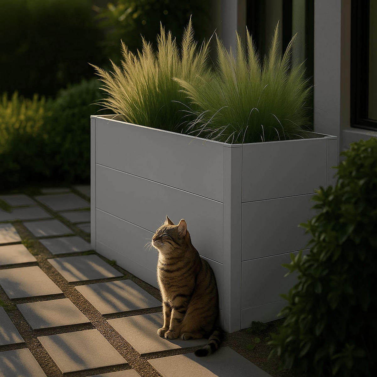 HOCHBEET Grau - Grau, Metall (100/77/50cm) - MCW