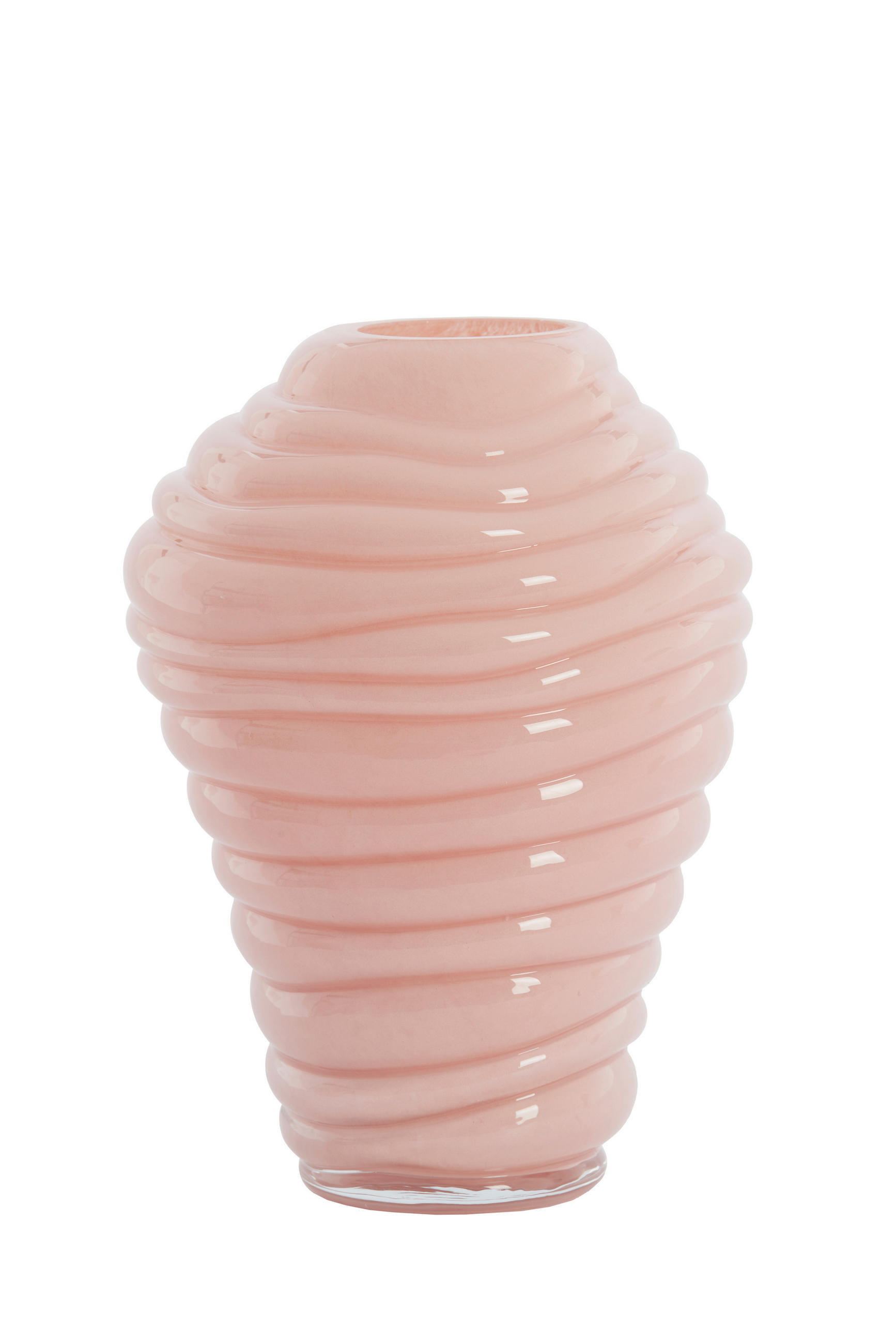 VAZE Fenlor Rosa 18/18/25 cm - Pink, Glas (25cm) - Light & Living