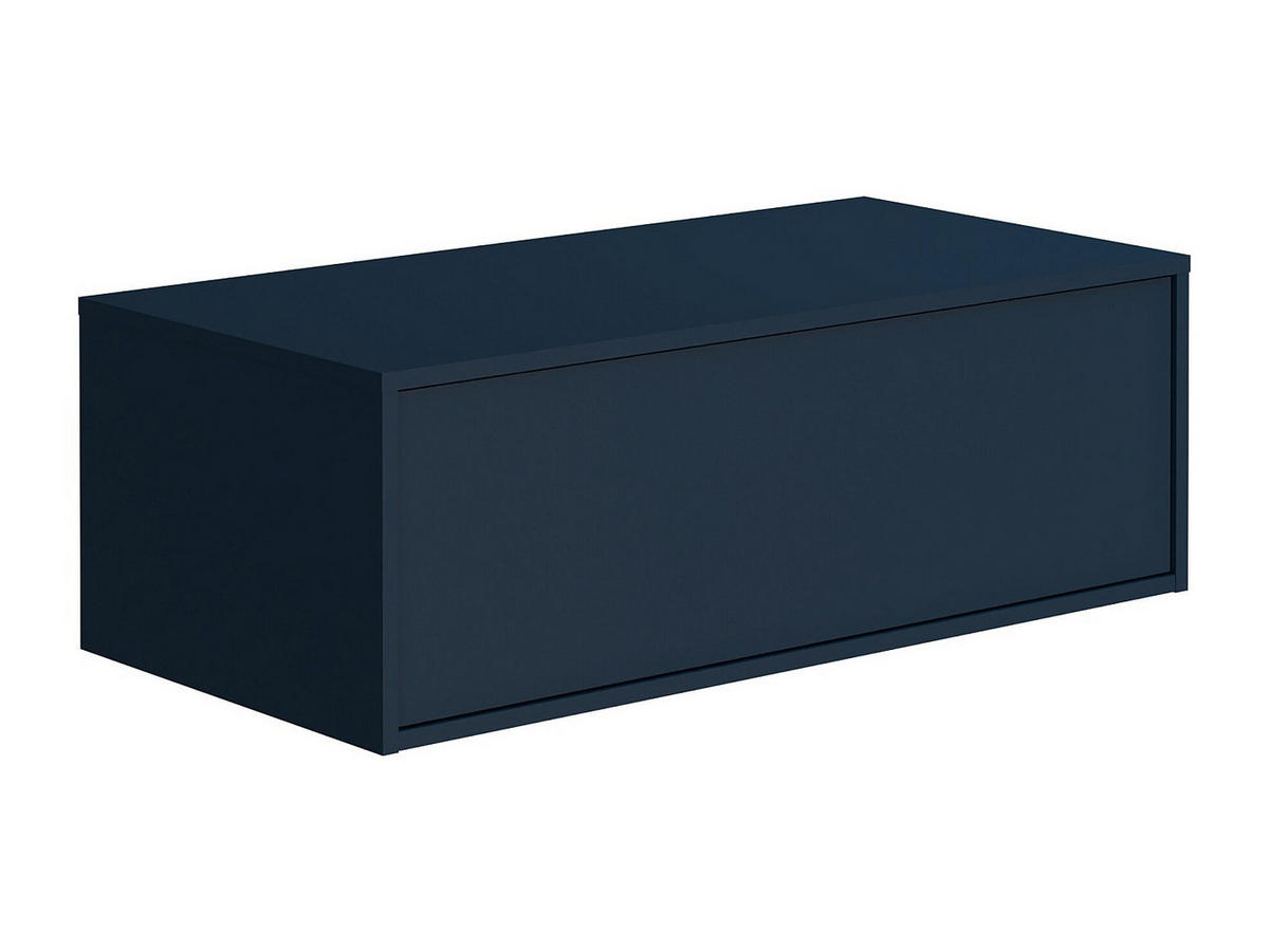 EINZELWASCHTISCH - 94 cm x 47 cm - Holz, Platte - Marineblau - TEANA - Dunkelblau, Holz (94/32/47cm) - Vente-Unique