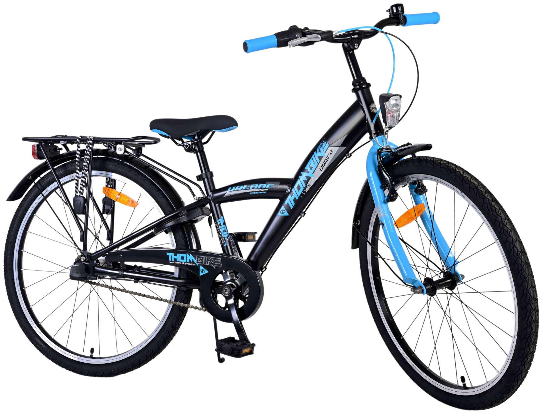 KINDERFAHRRAD Thornbike - Jungen - 24 Zoll - Rücktritt + Handbremse - 3 Gänge - Blau - Blau, Metall (61cm) - TPFSports