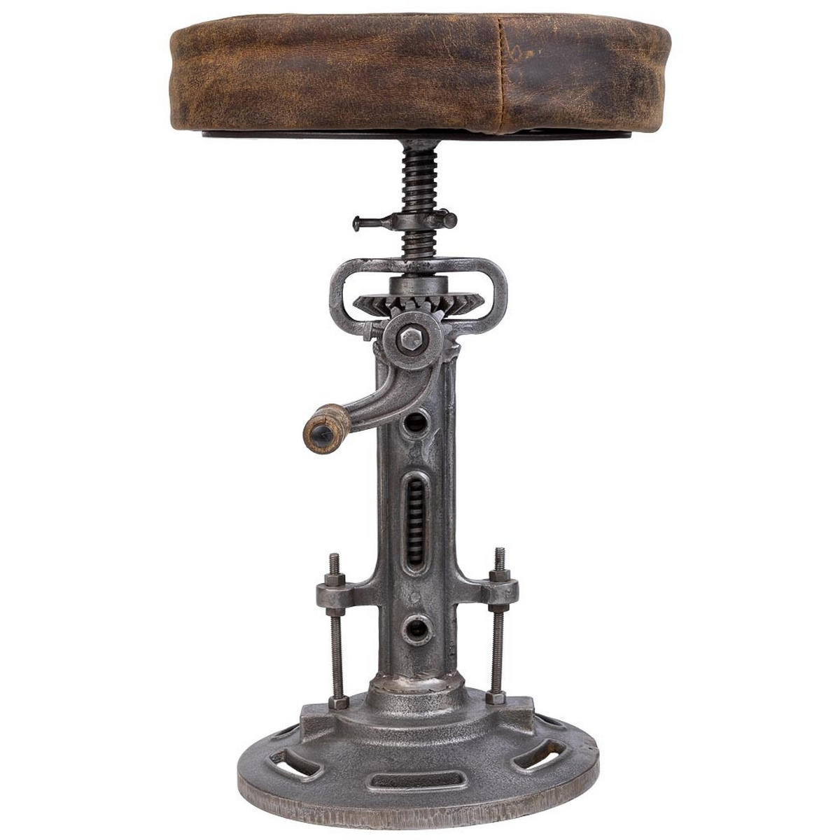 HOCKER aus Metall, braun, 32x57cm - Braun, Metall (32/57/32cm) - Wanderlust