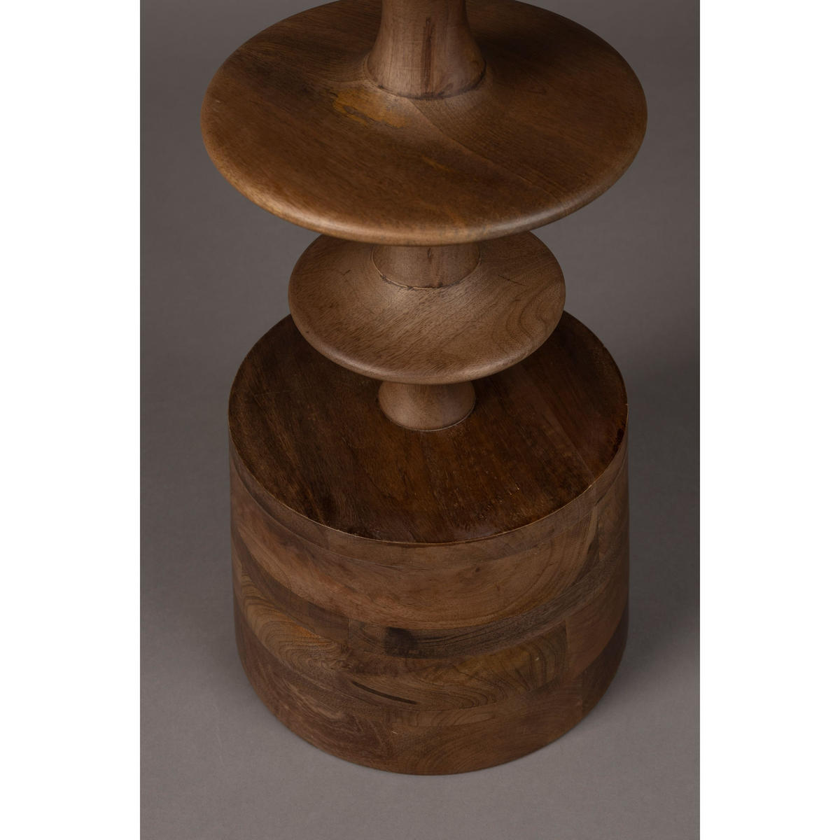 BEISTELLTISCH Cath Rund 46 cm - Braun, Holz (46/46/58cm) - Dutchbone