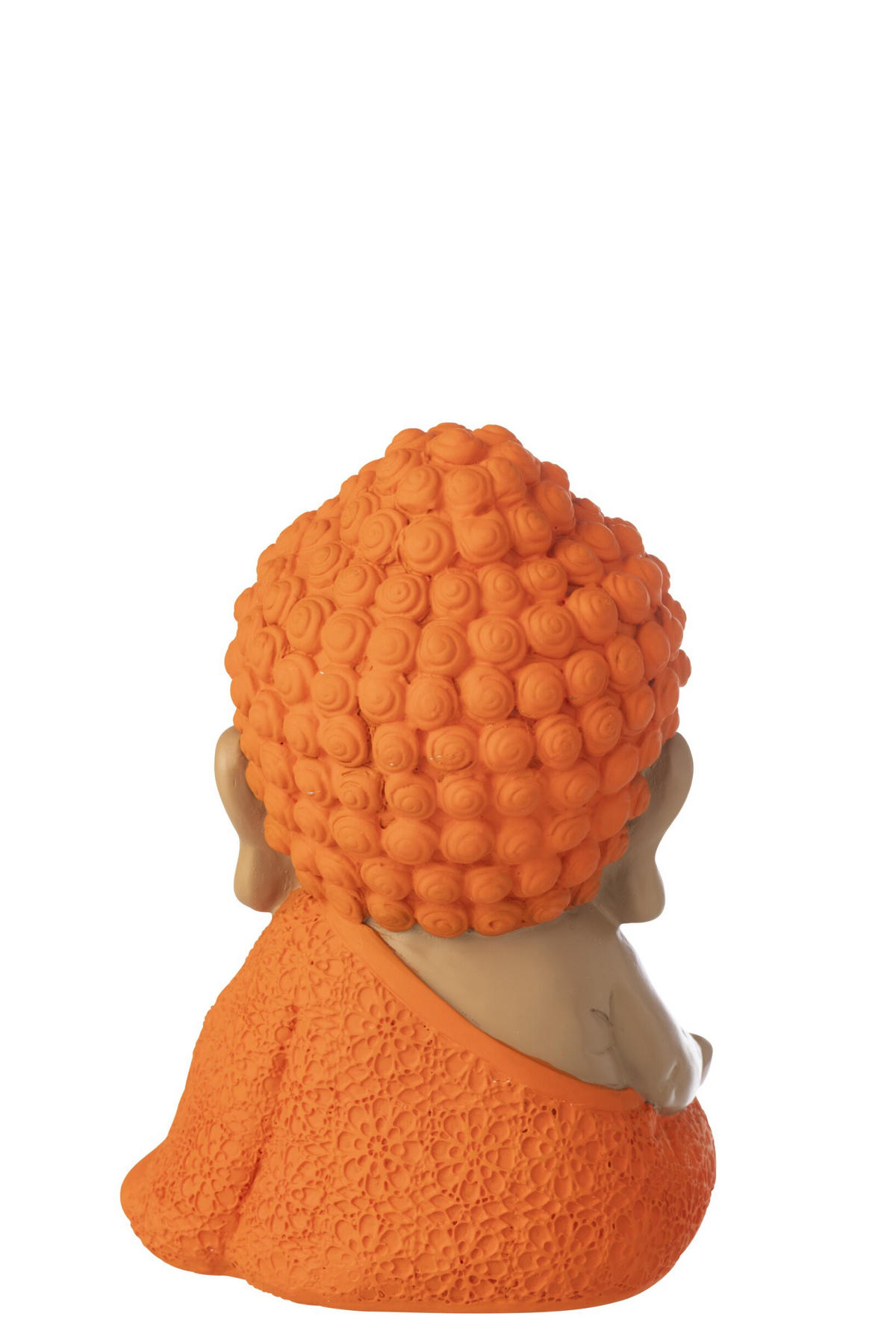 DEKOOBJEKT MÖNCH ZEN - Orange, Glas/Naturmaterialien (16.5/19.5/20cm) - J-Line
