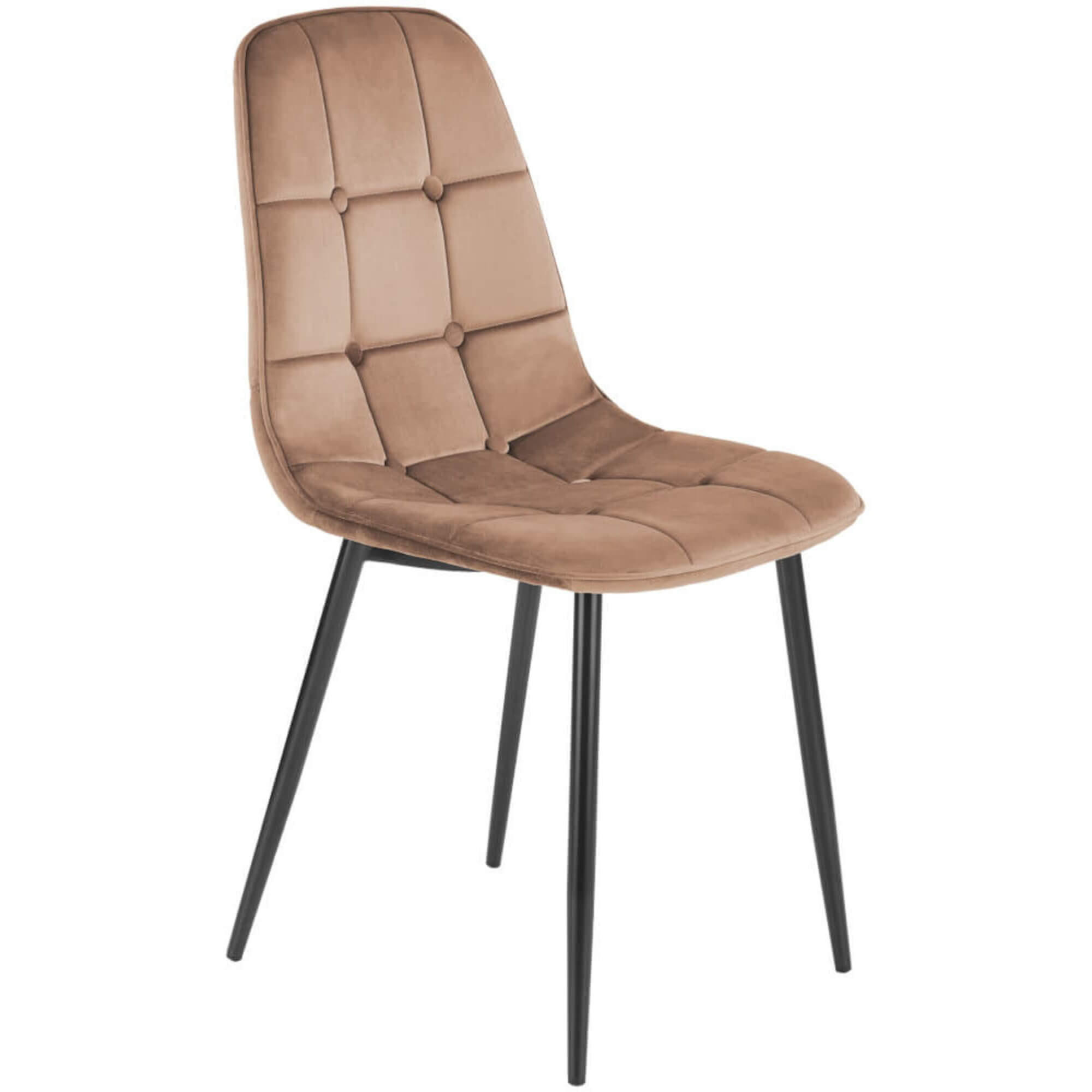 STUHL VELVO K417 - Beige, Holzwerkstoff (45/87/56cm) - Meblini