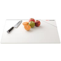 GLAS Herdabdeckplatte Schneidebrett PREMIUM SUPER WHITE 52x60 cm - Weiß Hochglanz, Glas (60/0.4cm) - ALLboards
