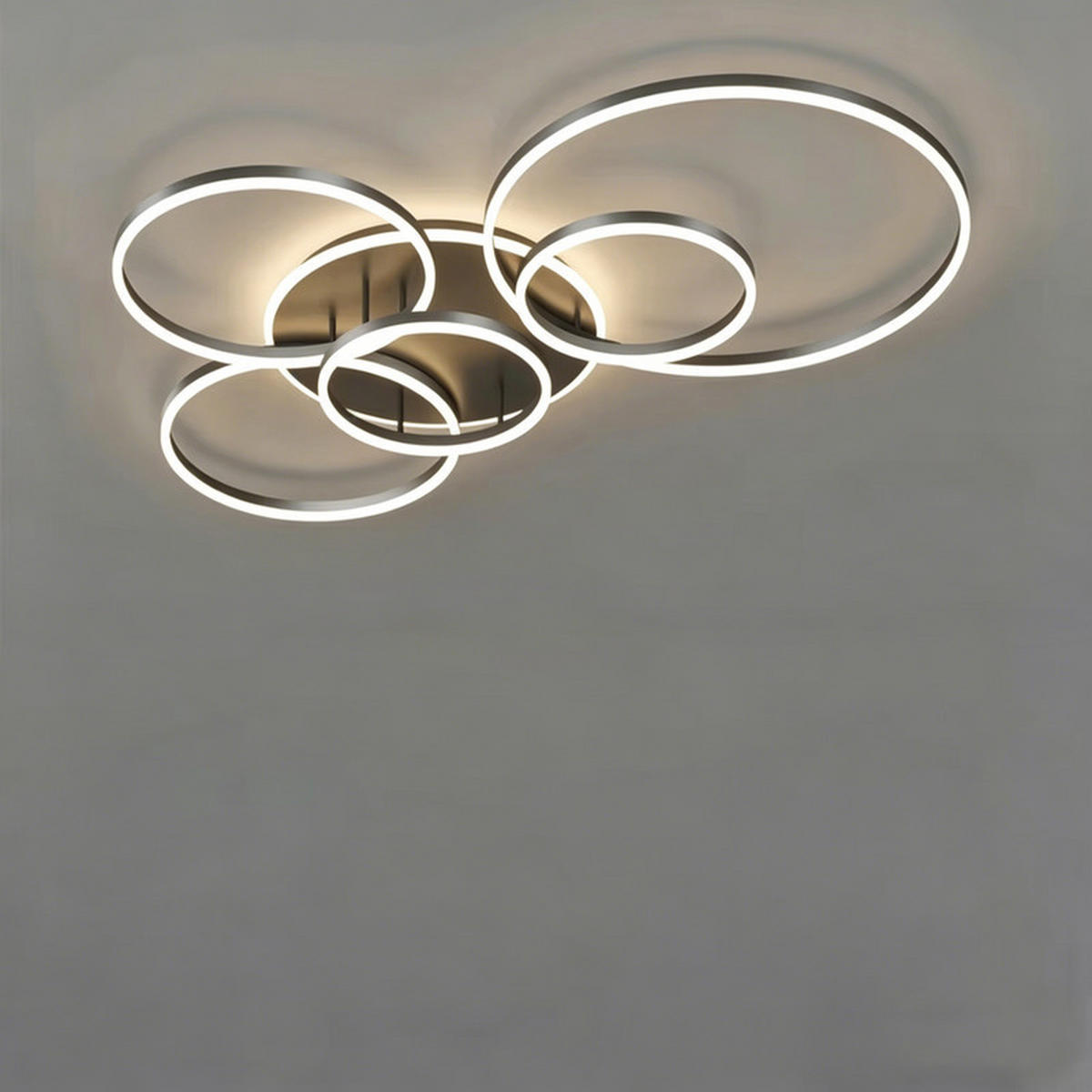 LED-DECKENLEUCHTE Schwarz 110x73x15 cm - Schwarz, Kunststoff (110/73/15cm) - Coonoor