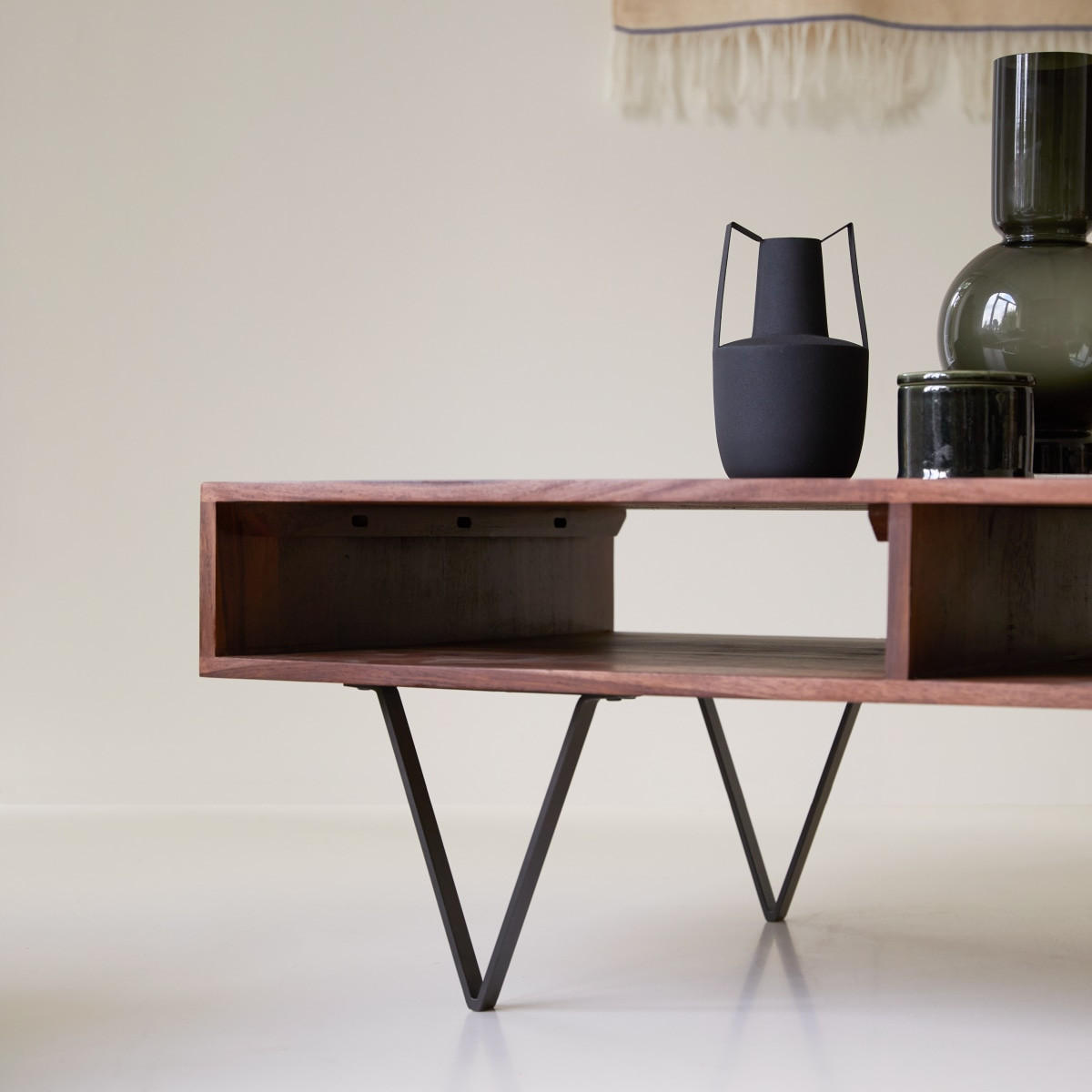 COUCHTISCH Metric Braun aus Palisander - Braun, Holz (70/115/40cm) - Tikamoon