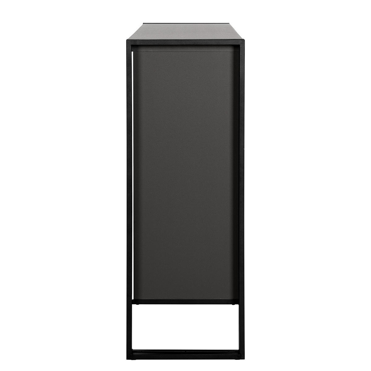 SCHUHKOMMODE - Graphitfarben, Holzwerkstoff (110/95/35cm) - home24