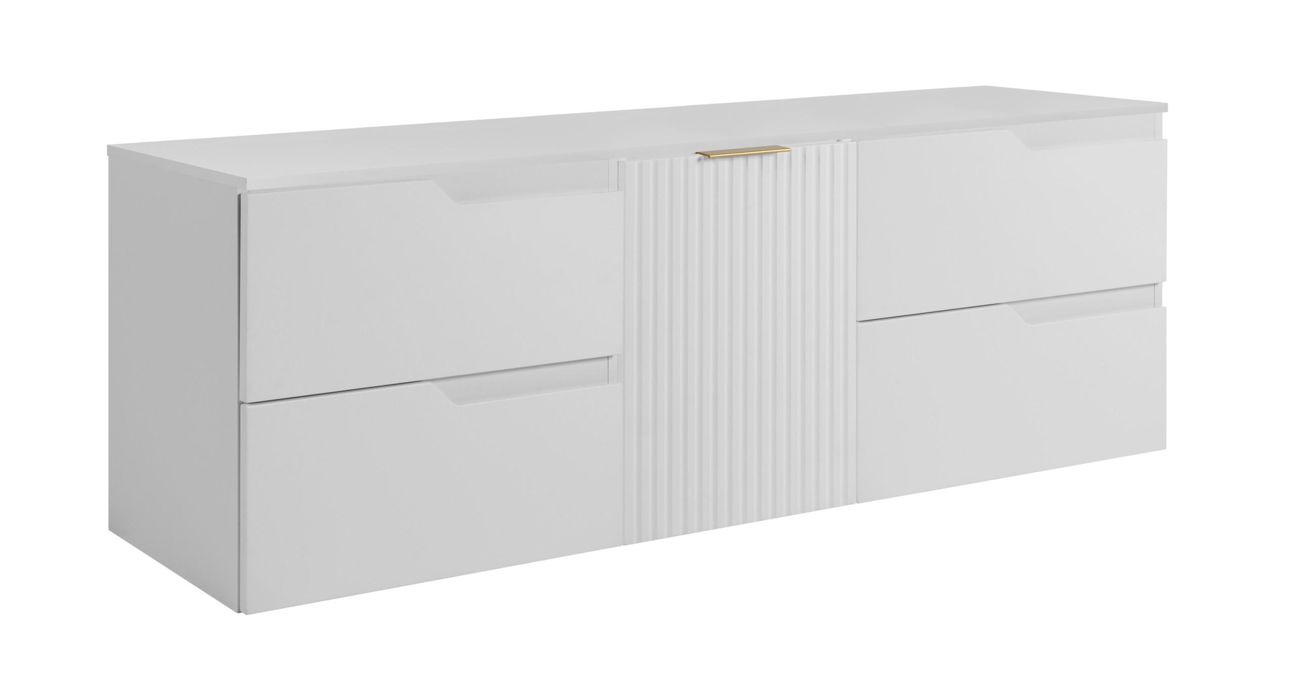Rodan Waschbeckunterschrank Weiß, Weiß, Weiß 160x57x46 cm