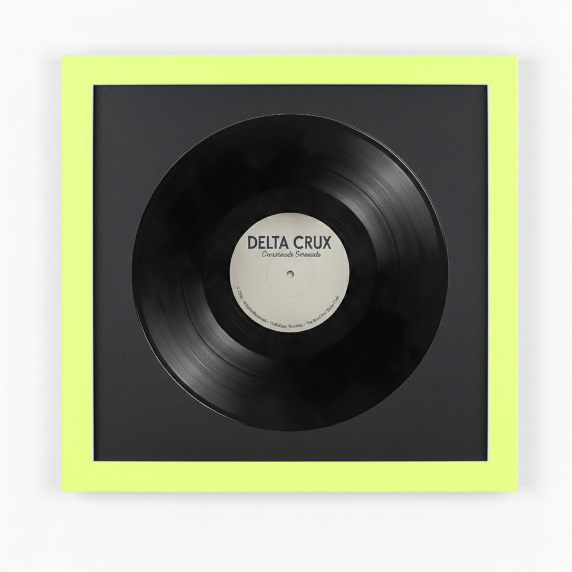 SCHALLPLATTEN RAHMEN 40/40 für die Vinyl - Grün, Holz (40/40cm) - K-Möbel