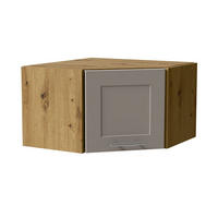 ECKHÄNGESCHRANK Oslo W10/60/36 Eiche Artisan / Kaschmir Matt 60 / 60 / 36cm - Kaschmir/Eiche Artisan, Holz/Holzwerkstoff (60/36/60cm) - Feldmann-Wohnen