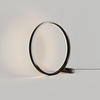 LED-TISCHLAMPE Ring Direkt/Indirekt Schwarz Ø 40cm - Schwarz, Metall (3.3/40/40cm) - s.luce