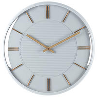 WANDUHR Kunststoff gold/grau Daroca - Grau, Kunststoff (34/34/3cm) - Beliani