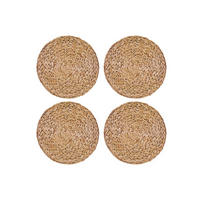 TISCHSET Platzsets - Wasserhyazinthe - ø 30 cm - 4 Stück - Braun, Keramik (30cm) - Cookinglife