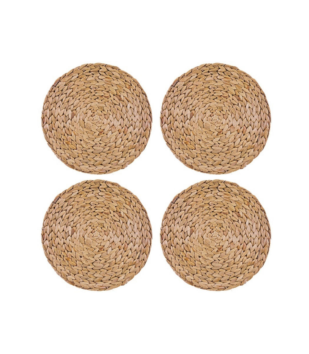 TISCHSET Platzsets - Wasserhyazinthe - ø 30 cm - 4 Stück - Braun, Keramik (30cm) - Cookinglife