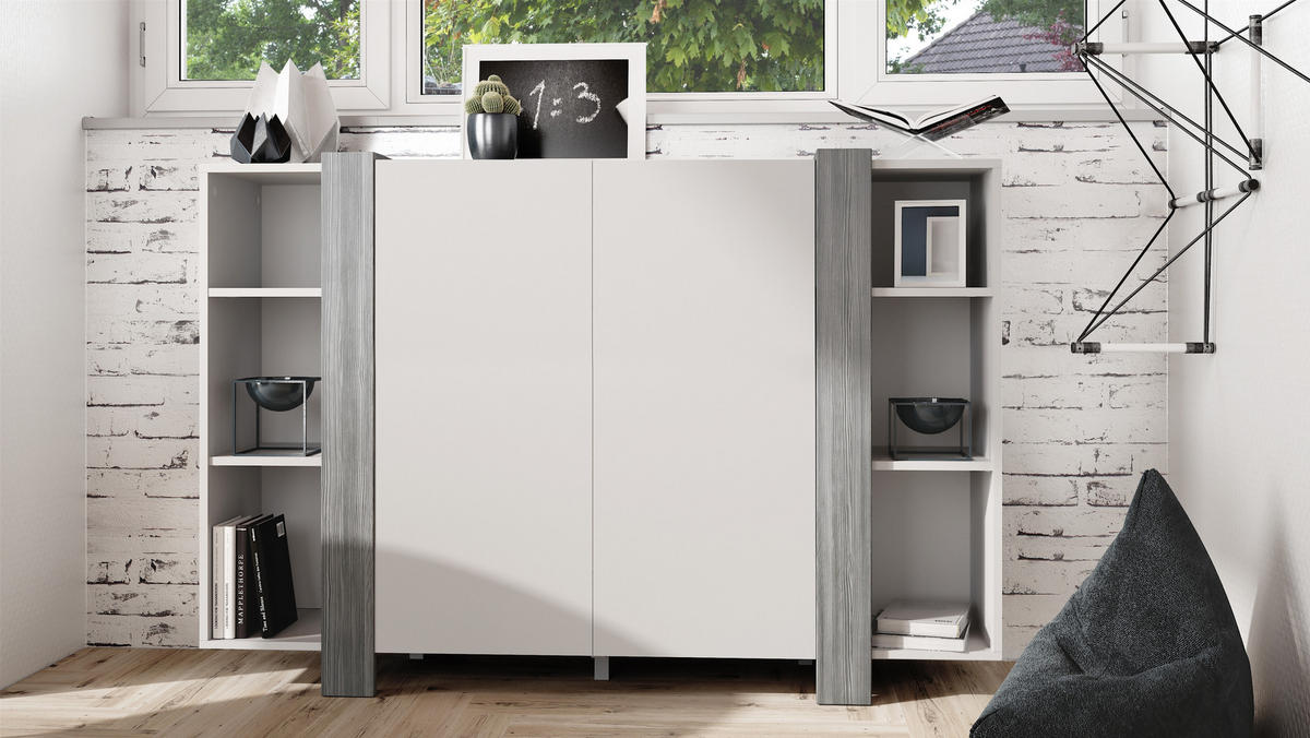 HIGHBOARD Ida Blenden in Avola-Anthrazit - Anthrazit, Holzwerkstoff (149/101/34cm) - Vladon