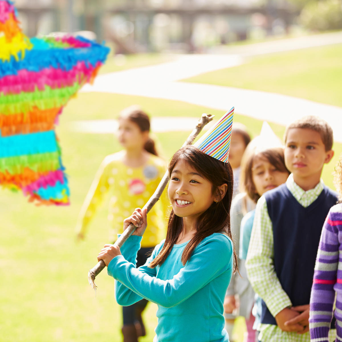 PINATA Stern - Multicolor, Papier/Wellpappe (45.5/43.5/9cm) - Relaxdays