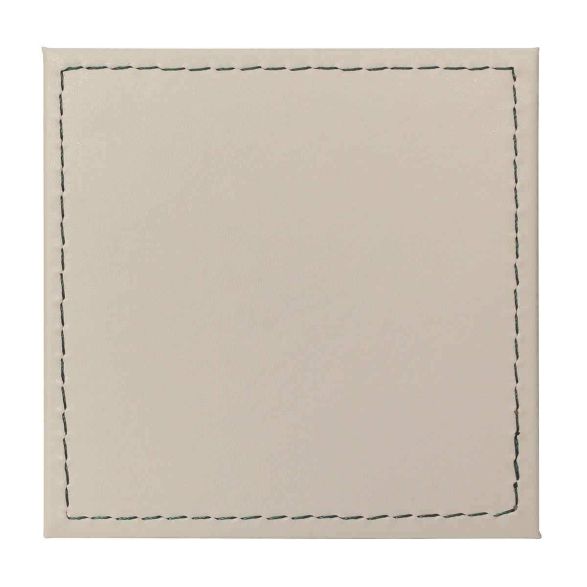 UNTERSETZER Olive/Elfenbein, 4er Set - Grün, Textil (10/10cm) - Freeform