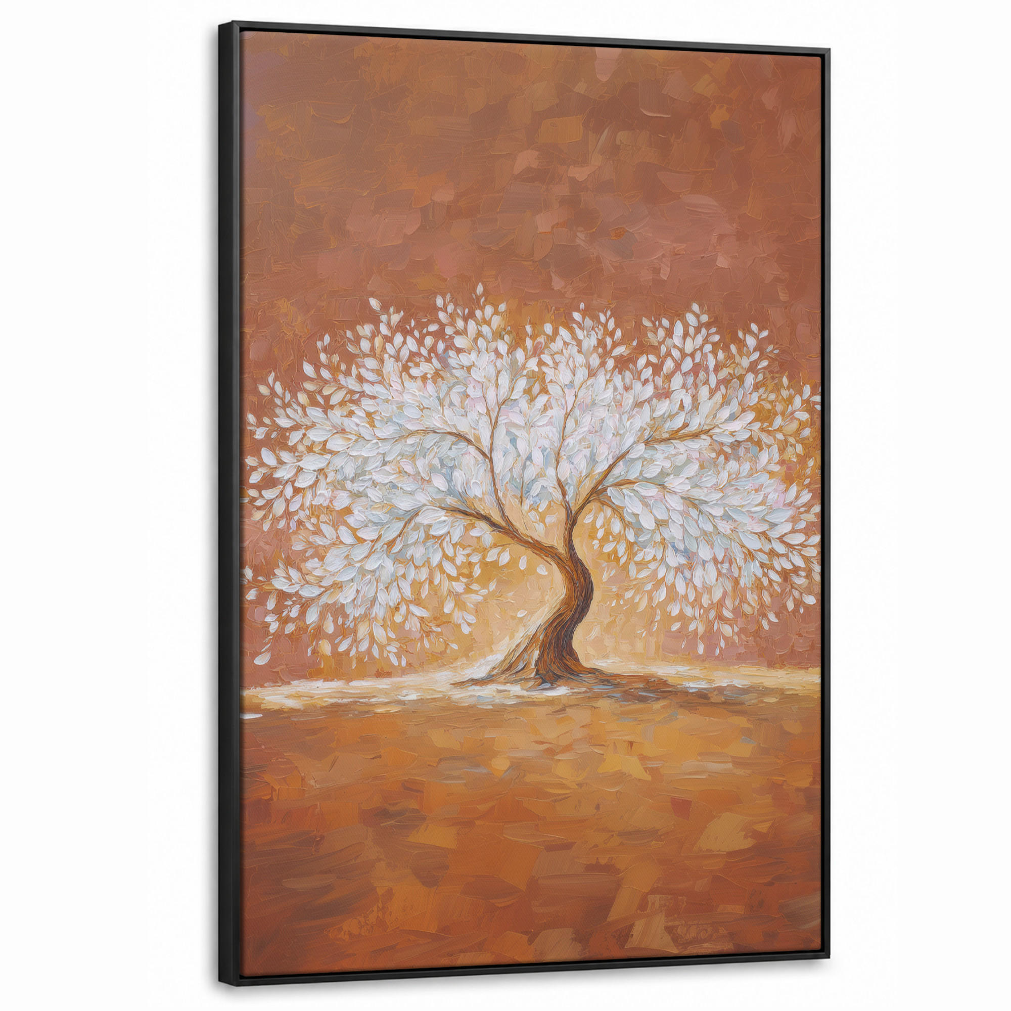MuchoWow Leinwand Braun 90x140 cm