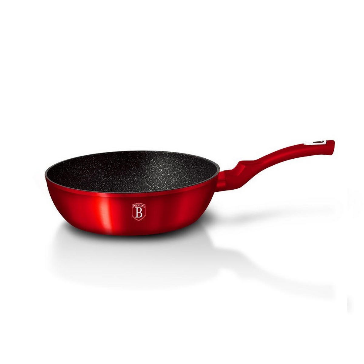 PFANNE Rot 24/24/6.5 cm BH1259 - Rot, Metall (24cm) - Berlinger Haus