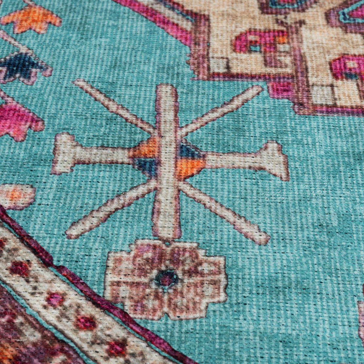 FLACHWEBETEPPICH Clarissa Multi - Pink, Textil (60/240cm) - Kukoon Rugs