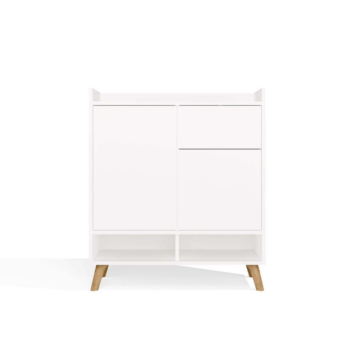 BYRÅ Vit 80/92/35 - Vit, Träbaserade material (80/92/35cm) - RAUMHIRSCH FURNITURE