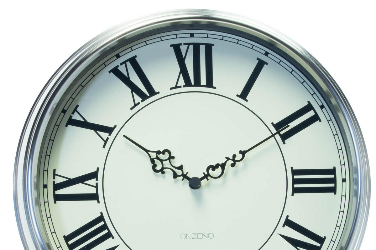WANDUHR Design Weiß 35/35 cm - Weiß, Glas (1.22/35/9cm) - ONZENO